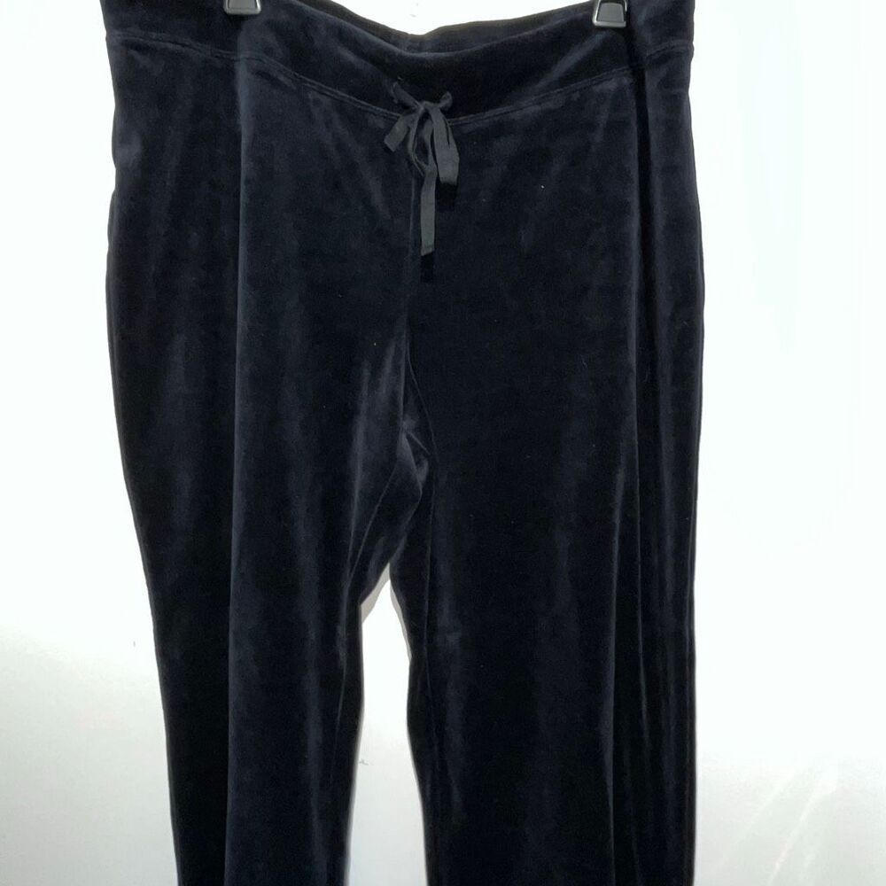 Ann Taylor LOFT Women's Black Velvet Drawstring Pull On Lounge Pants Size XL NWT